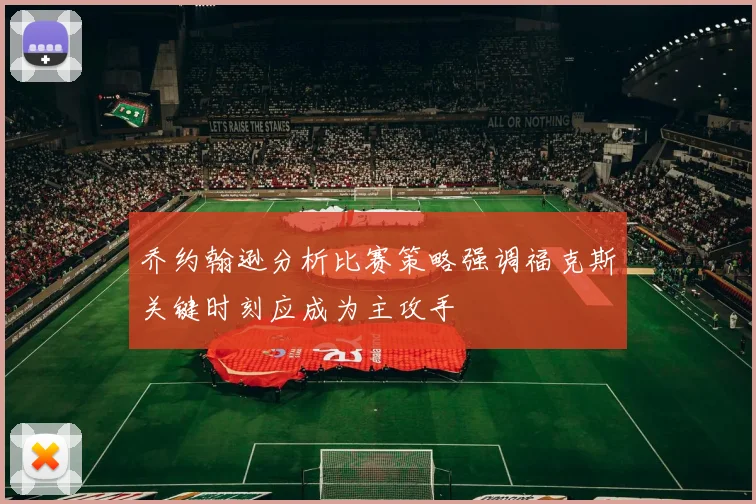 乔约翰逊分析比赛策略强调福克斯关键时刻应成为主攻手